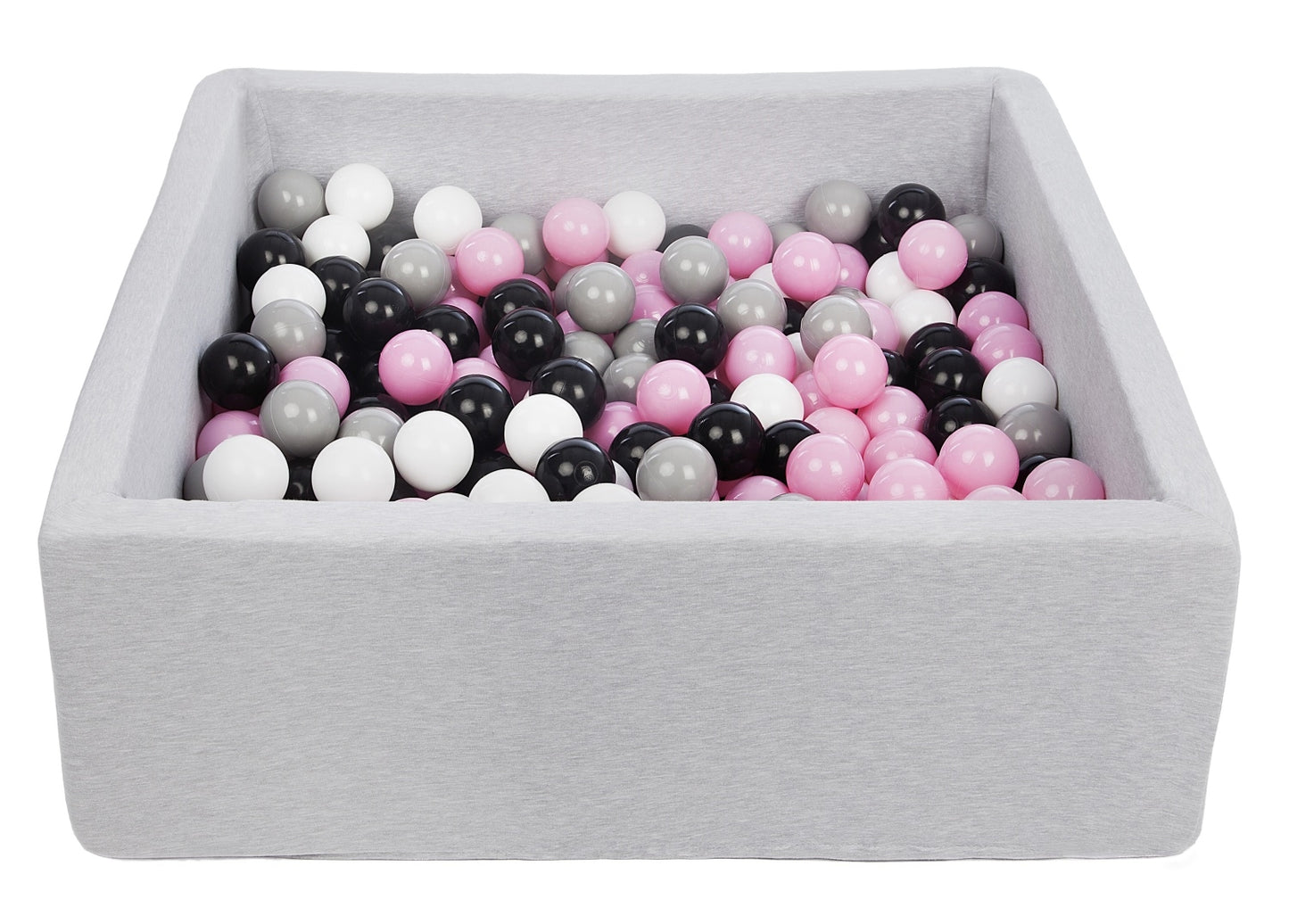 Velinda Soft Jersey Ball Pit with 300 Balls - 80x80cm - Baby & Kids Play Gift