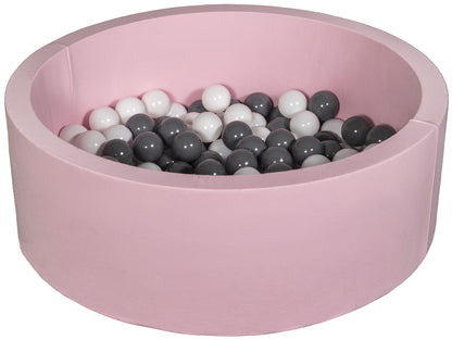 Velinda Soft Jersey Ball Pit with 150 Balls - Pink - Baby & Kids Play Gift, 90cm