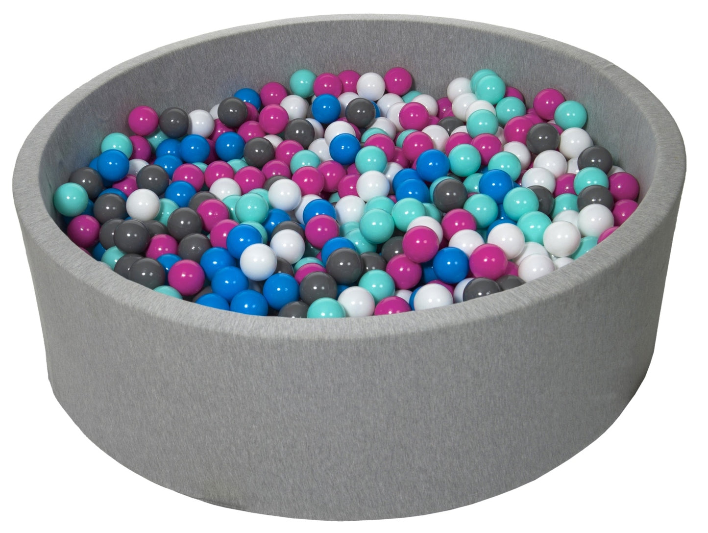 Velinda Soft Jersey Ball Pit with 900 Balls - 125cm Diameter - Baby & Kids Play Gift