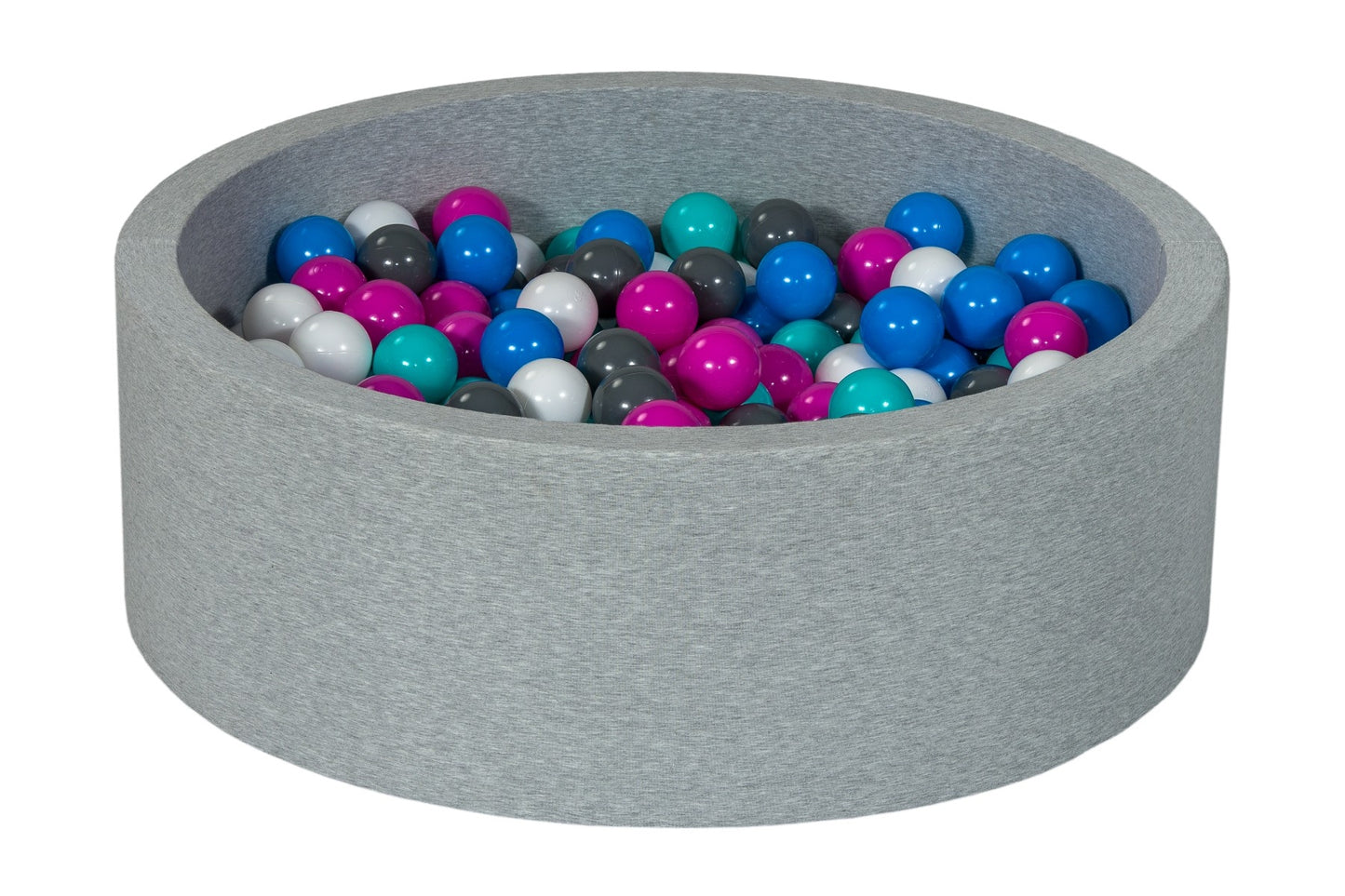 Velinda Soft Jersey Ball Pit with 300 Balls - Baby & Kids Play Gift - 80cm