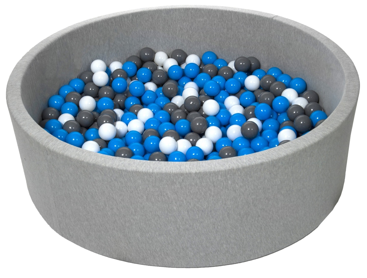 Velinda Soft Jersey Ball Pit with 600 Balls - 125cm Diameter - Baby & Kids Play Gift