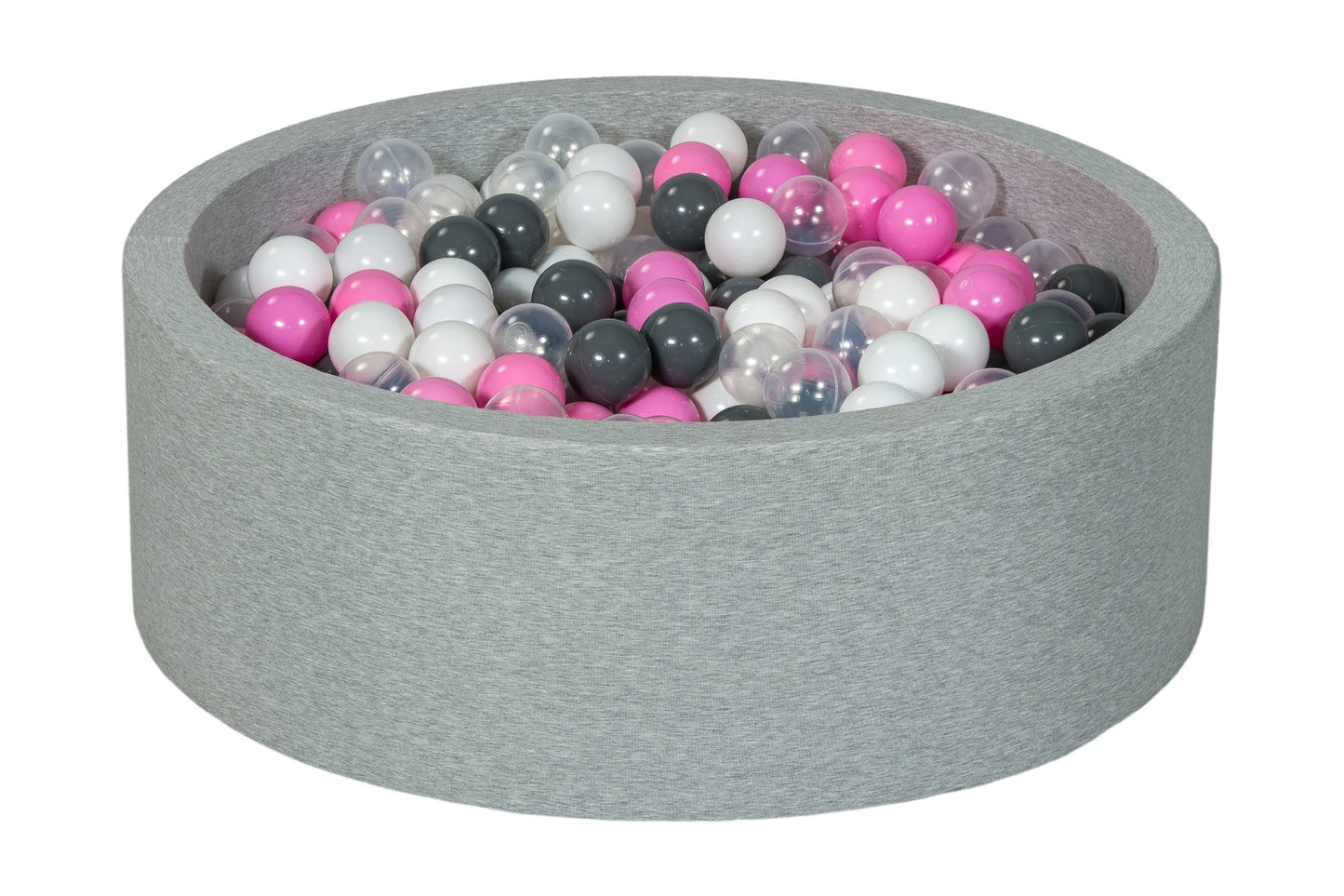 Velinda Soft Jersey Ball Pit with 450 Balls - Baby & Kids Play Gift - 90cm