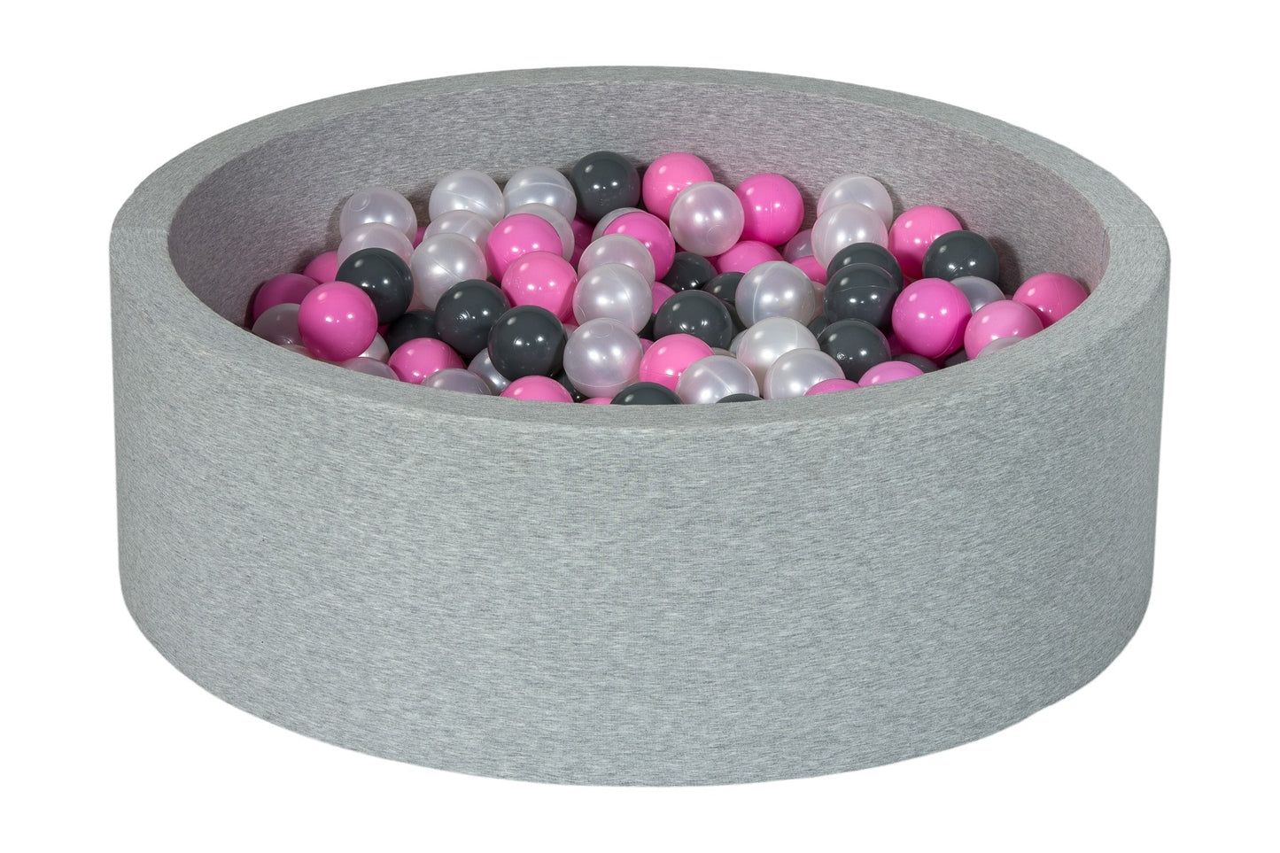 Velinda Soft Jersey Ball Pit with 300 Balls - Baby & Kids Play Gift - 80cm