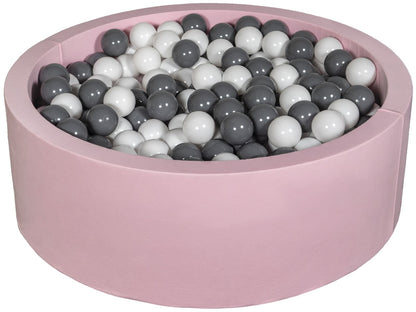 Velinda Soft Jersey Ball Pit with 450 Balls - Pink - Baby & Kids Play Gift - 90cm