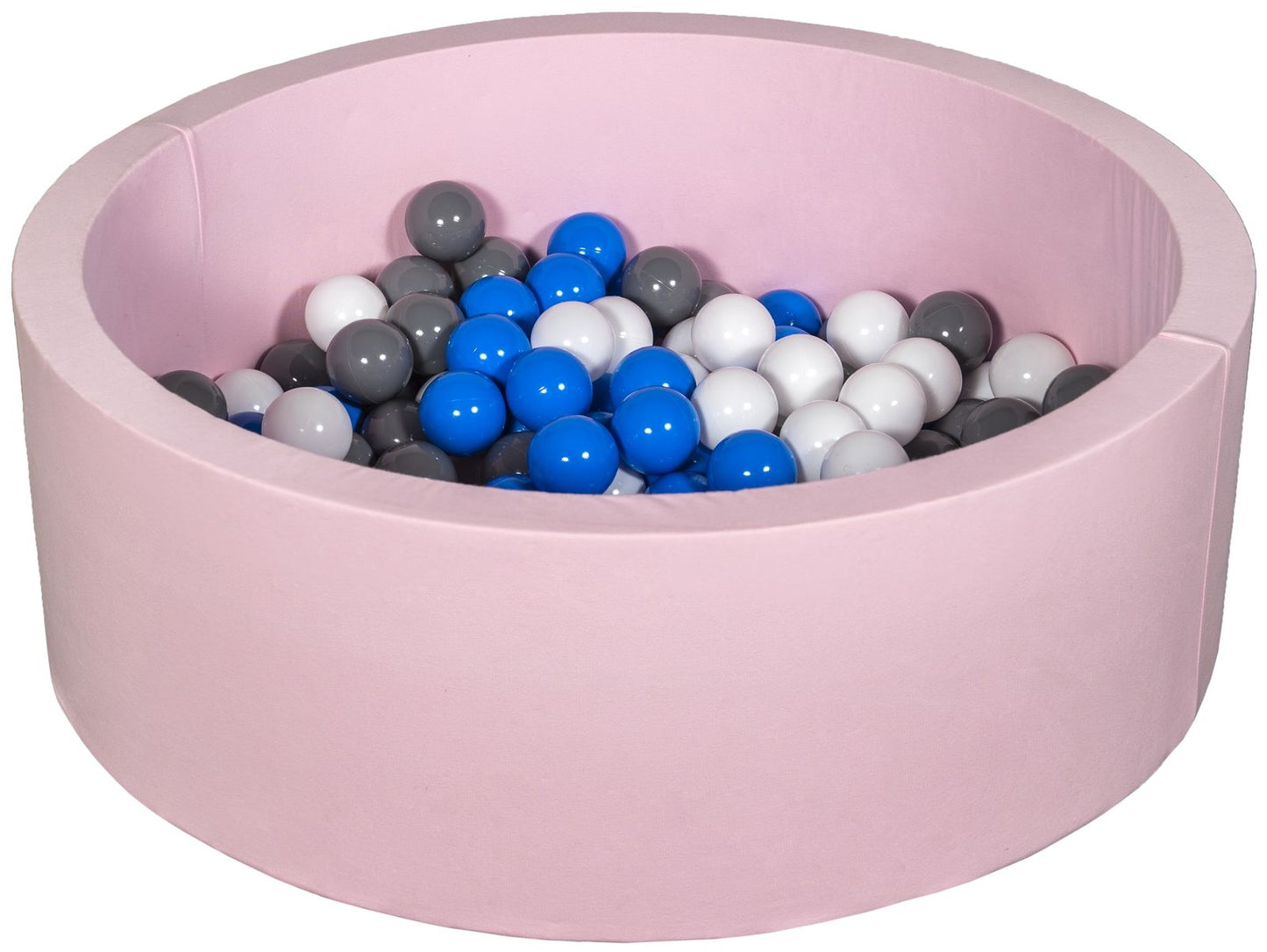 Velinda Soft Jersey Ball Pit with 150 Balls - Pink - Baby & Kids Play Gift, 90cm