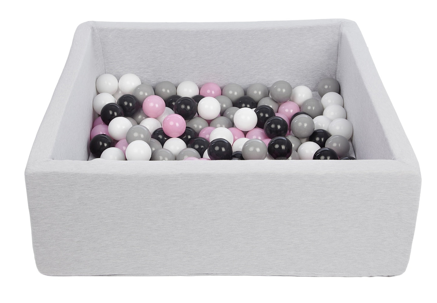 Velinda Soft Jersey Ball Pit with 150 Balls - 90x90cm - Baby & Kids Play Gift