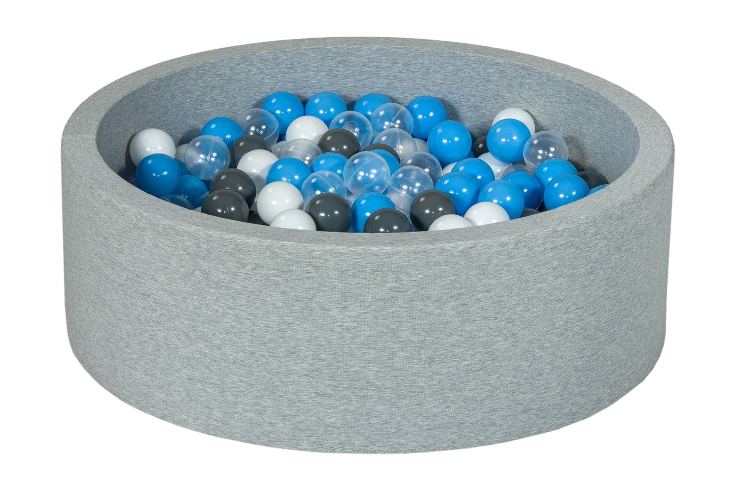 Velinda Soft Jersey Ball Pit with 300 Balls - Baby & Kids Play Gift - 80cm