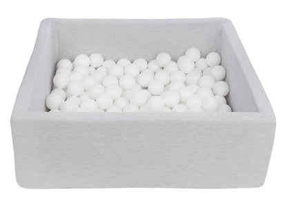 Velinda Soft Jersey Ball Pit with 150 Balls - 90x90cm - Baby & Kids Play Gift