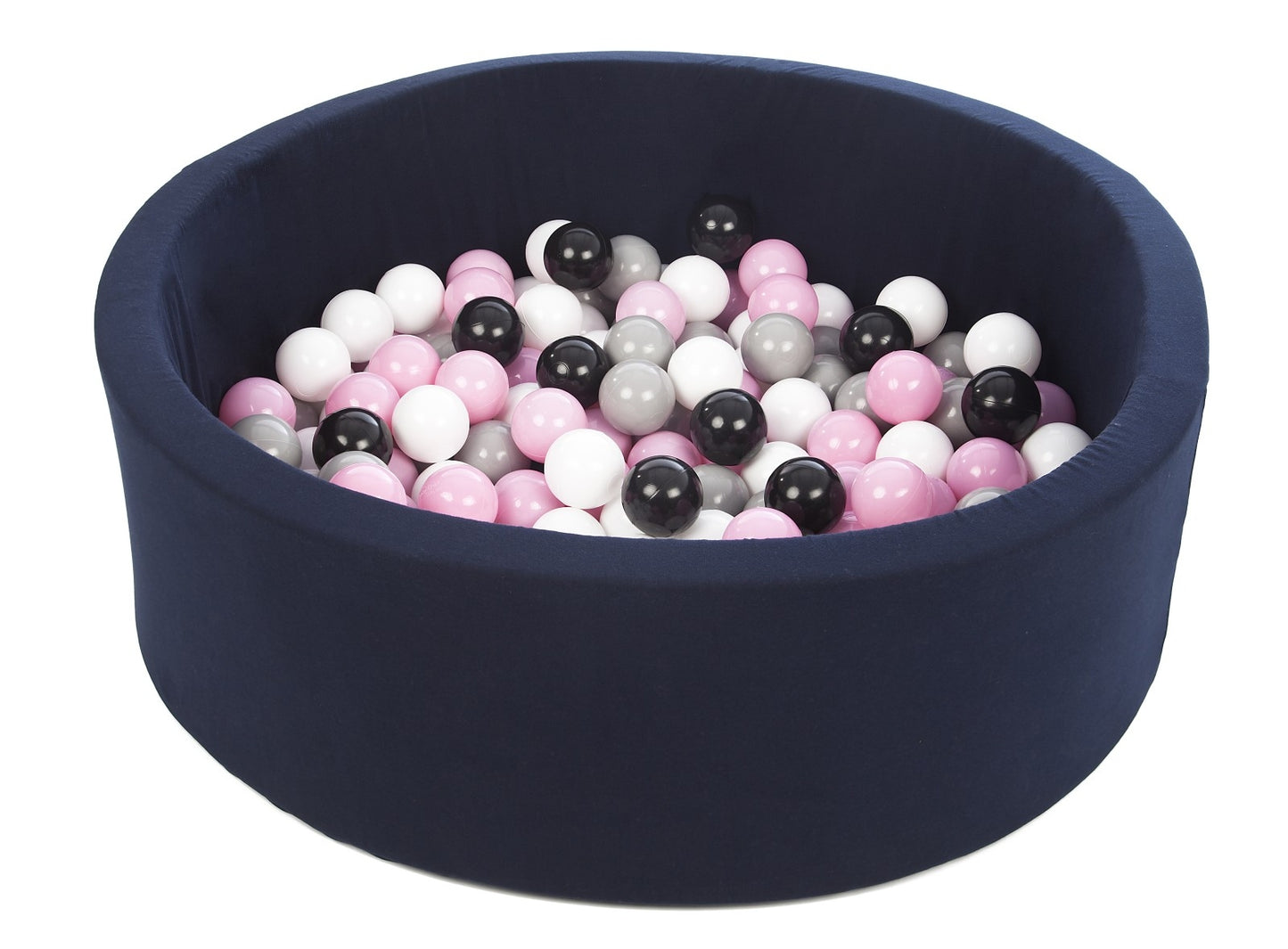 Velinda Soft Jersey Ball Pit with 150 Balls - Navy Blue - Baby & Kids Play Toy