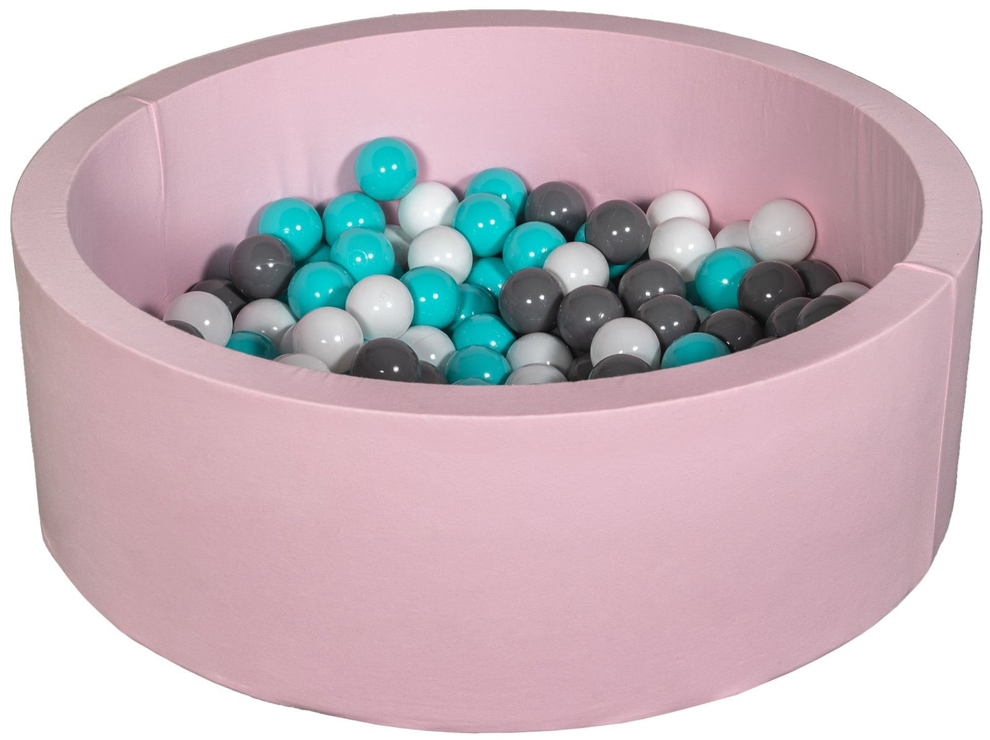 Velinda Soft Jersey Ball Pit with 150 Balls - Pink - Baby & Kids Play Gift, 90cm